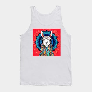 Ella the Colorful Yogi Llama Tank Top